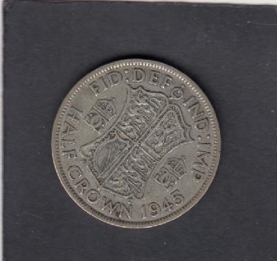 Beschrijving: 1/2 Crown  GEORGIUS VI  